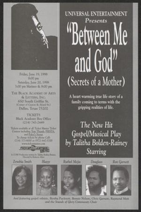 Flyer: Between Me and God