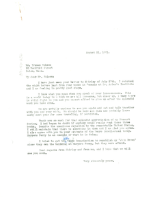 Letter from W. E. B. Du Bois to Truman Nelson