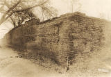 Brick wall built by slaves in 1854 to enclose a six-acre apple orchard in Camden, Alabama.