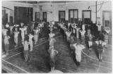 In the Hartford Connecticut Colored YMCA Gymnasium, 1930.