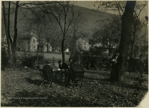 Storer College Students Sit Outside and Read, Harpers Ferry, W. Va.