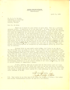 Letter from Phelps-Stokes Fund to W. E. B. Du Bois