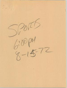 News Script: 6PM sports