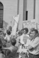 Parents and students gathered outside the federal building in downtown Birmingham, Alabama, before marching to protest school integration.