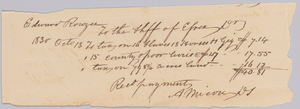 Record of taxes on property, including enslaved persons, owned by Edward Rouzee