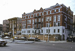 View SW along Malcolm X Blvd. from W. 128th St., Harlem