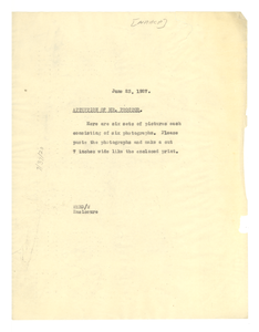 Memorandum from W. E. B. Du Bois to H. H. Proctor