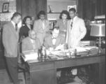 Historian Dr. Merle R. Eppse and Tennessee Agricultural & Industrial State University Student Group with Nashville Mayor Ben West at City Hall, 1954 February