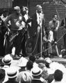 "Roy Wilkins addresses demonstrators"