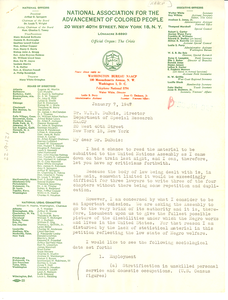 Letter from Leslie S. Perry to W. E. B. Du Bois