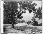 [Visitors observing view from point at Chickamauga and Chattanooga National Military Park]