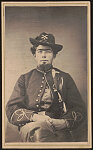 [Unidentified soldier of 9th Pennsylvania Cavalry Regiment in uniform with saber]