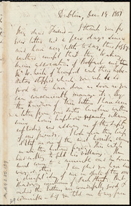 Letter from Richard Davis Webb, Dublin, [Ireland], to Anne Warren Weston, Dec. 19, 1851