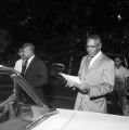 John LeFlore with another African American man during the attempt to integrate Murphy High School in Mobile, Alabama.