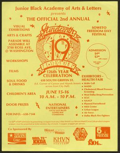 Flyer: 2nd Annual Juneteenth Festival