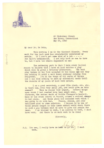 Letter from Shirley Graham to W. E. B. Du Bois