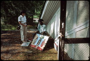 Outsider art: Theodore Hill. Maggie Holtzberg interviewing Theodore Hill with some of his visual art pieces