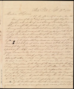 Letter from William P. Griffin, Porto Plata, [Santa Domingo (Dominican Republic)], to Maria Weston Chapman, Sept. 29th, 1841