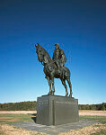 Stonewall Jackson statue erected in 1938 at Bull Run, First Manassas National Park, Manassas, Virginia