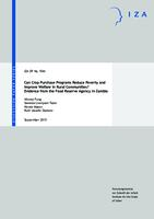 Can Crop Purchase Programs Reduce Poverty and Improve Welfare in Rural Communities? Evidence from the Food Reserve Agency in Zambia