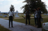 James "Son" Thomas, Leland, Mississippi and Yale. Archie Green and Ray Lum, festival in Washington, D.C. 1974. (Son Thomas and Archie Green)