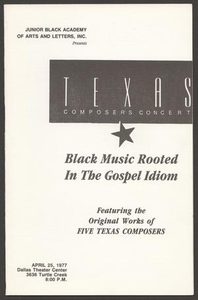 Program: Texas Composer's Concert