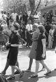 Girls walking in Martin Luther King, Jr.'s funeral procession.