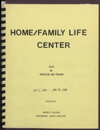 Homemaking Institute Programs and Other Materials