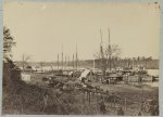 Broadway Landing, Appomattox River, Va., Butler's signal tower at Point of Rocks, in distance