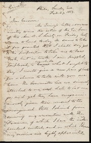 Letter to] Dear Garrison [manuscript