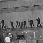 Young girls dancing on a stage