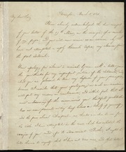 Letter to] My dear Sir [manuscript