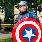 Captain America, Black Lives Matter Plaza, Washington, DC