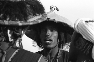 Wodaabe male performers at a jeerewol celebration, Chadawanka village, Niger