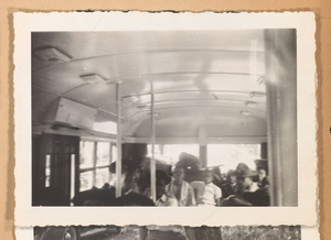 Photograph of boys on a bus, Georgia