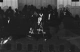 Martin Luther King, Jr., speaking to an audience at Tabernacle Baptist Church in Selma, Alabama.