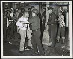 'It really takes guts to stick' This scene occurred at Fulton St. and Nostrand Ave., in Brooklyn's Bedford-Stuyvesant section today /