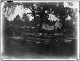 Scene at the dedication of the Jerusalem exhibit site