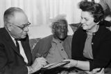 Stella Roney, a 100-year-old African American woman, applying for Medicare in Birmingham, Alabama.