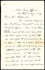 Letter to] Dear Mrs. Chapman [manuscript