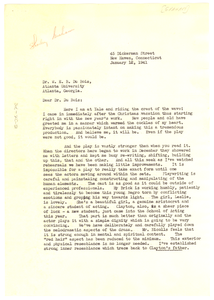 Letter from Shirley Graham to W. E. B. Du Bois