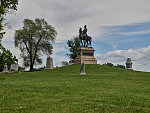 Monument to the Confederate forces' Perry's Brigade from Florida at Gettysburg National Military Park in Gettysburg, Pennsylvania, site of the fateful battle of the U.S. Civil War