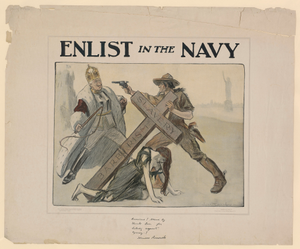 Enlist in the Navy Americans! Stand by Uncle Sam for Liberty Against Tyranny! Theodore Roosevelt. U.S. Navy.