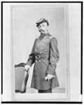 [Colonel Adolph Dengler, 43rd Illinois Infantry, Union officer, three-quarter-length portrait, standing, facing front]