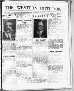 Thumbnail for The Western Outlook (San Francisco and Oakland, Calif.), Vol. 34, No. 31, Ed. 1 Saturday, May 5, 1928