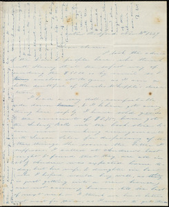 Letter from Deborah Weston, New Bedford, [Mass.], to Maria Weston Chapman, Nov. 8th, 1839