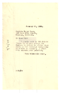 Letter from W. E. B. Du Bois to Harry Dean