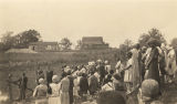 African American church members at a baptism in Lowndesboro, Alabama.