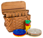 Picnic basket used by Beneta and John McHie