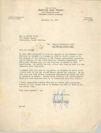 Letter from Matthew J. Perry to J. Arthur Brown, December 28, 1961